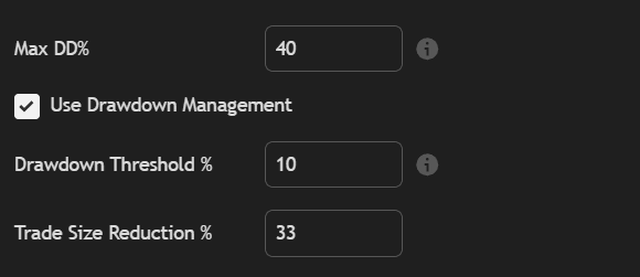 Drawdown management